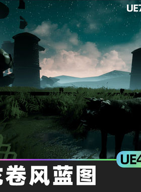 Tornado Blueprint龙卷风蓝图物理破坏视觉效果蓝图场景景观资产