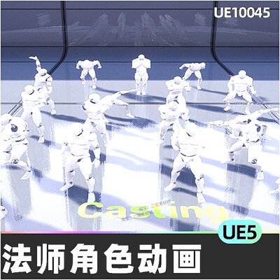 Dr. infinity's mage animation set法师角色动画5.4虚幻引擎UE5