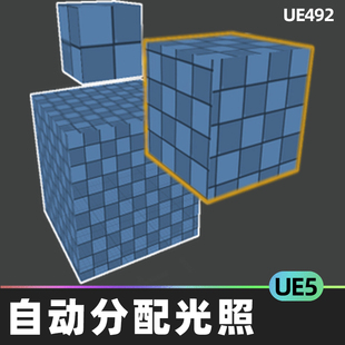 Auto UEr自动将光照纹理大小分配静态网格UE5虚幻5.1插 Lightmap
