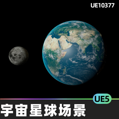 Planet Rendering Blueprint宇宙星球行星地球场景5.5虚幻引擎UE5