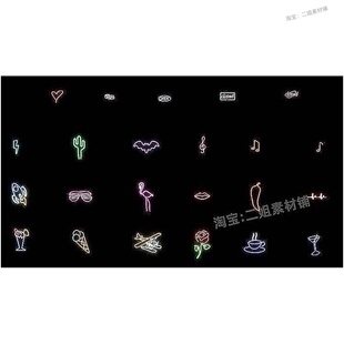 Neon Sign Pack霓虹灯标志4.21-4.27虚幻5.0-5.2自定义颜色UE4 UE