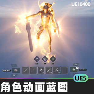 Event-Driven Quick Slot System 人物角色动画蓝图5.3虚幻UE5