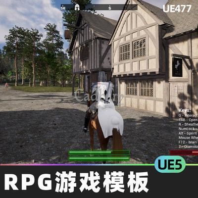 Moore's RPG Template角色扮演游戏模板UE5虚幻5.1战斗对话系统