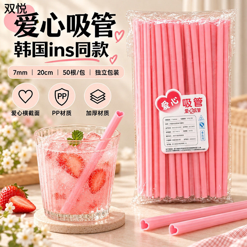 爱心吸管独立包装抗菌包装
