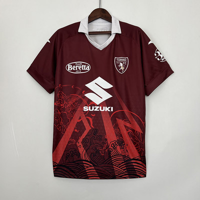 都灵主场特别版足球服球衣加大肥23-24 Torino home jersey shirt