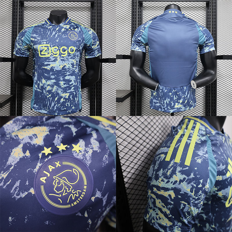 阿贾克斯客场球员足球服球衣修身2024-25 Ajax away jersey shirt