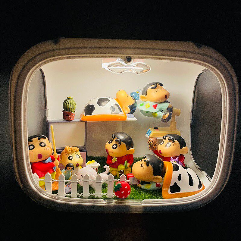 Подарки из серии Crayon Shin-chan, украшения ручной работы, периферийные коробки для штор, подарки на День святого Валентина для подруг, подарки на день рождения для девочек Изображение 1