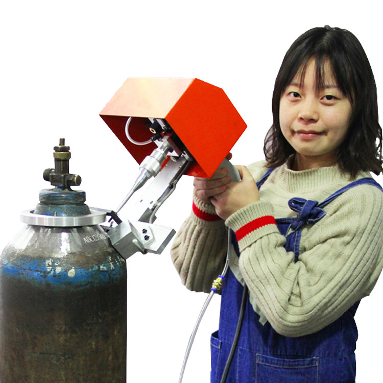 钢瓶单手液化气无缝乙炔瓶刻字机图片