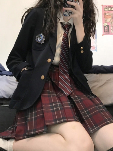 原创学院风jk制服西装外套