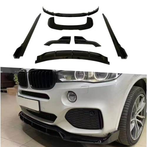 适用2014-2018款宝马X5 F15MT版本 黑武士款套件前唇侧裙后唇顶翼