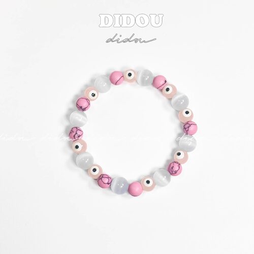 DIDOU恶魔之眼粉松石手链