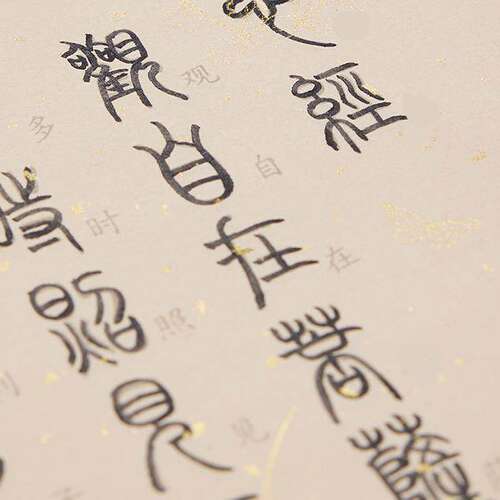 心静小篆描红抄经本临摹字贴般若波罗蜜多抄经初学者书法初学专用