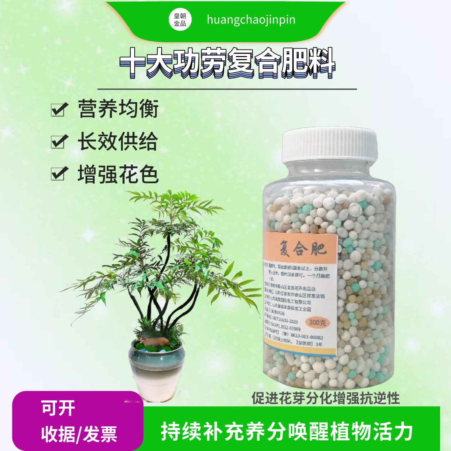 十大功劳复合肥长效缓释养花肥料