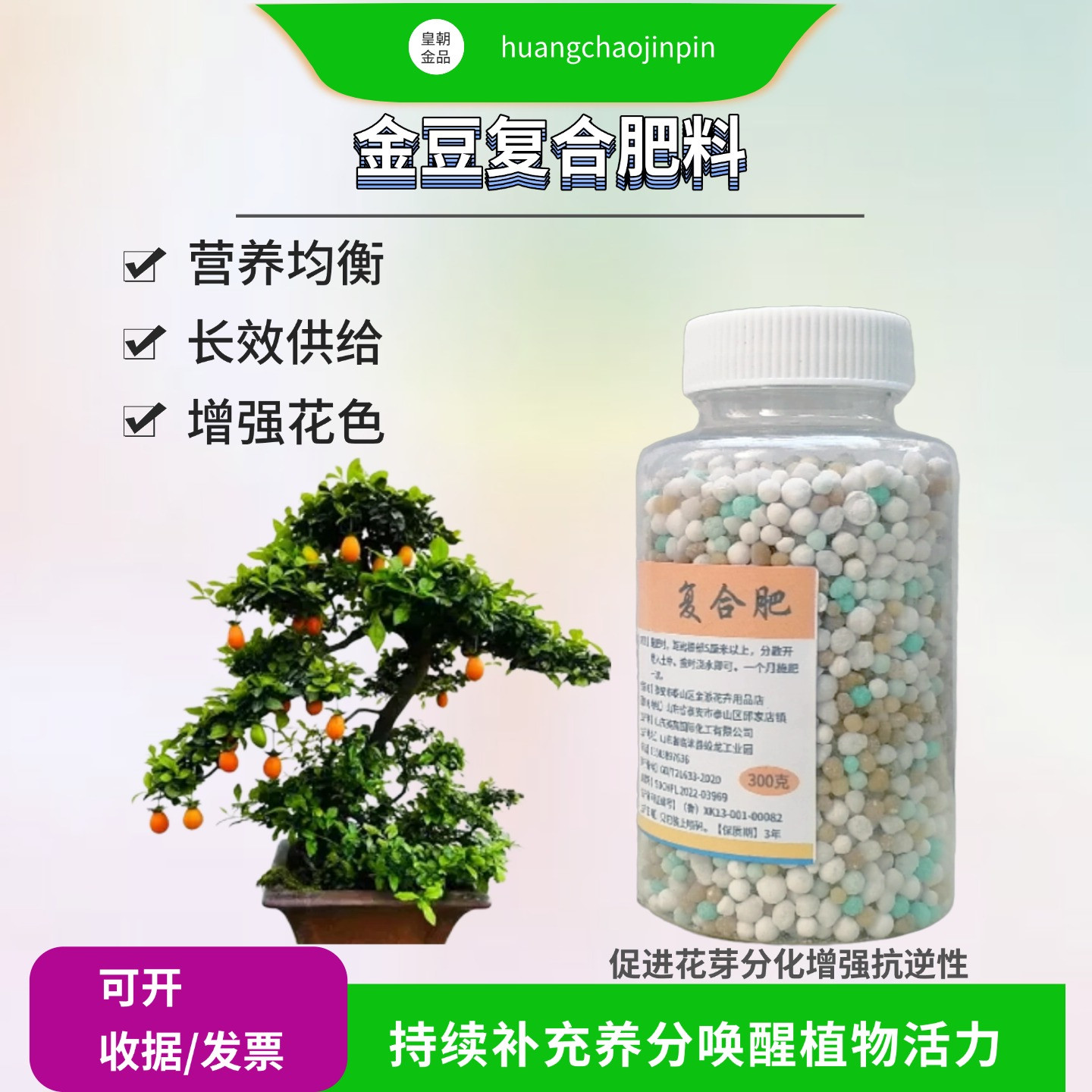 金豆盆景盆栽植物缓控释养花肥料