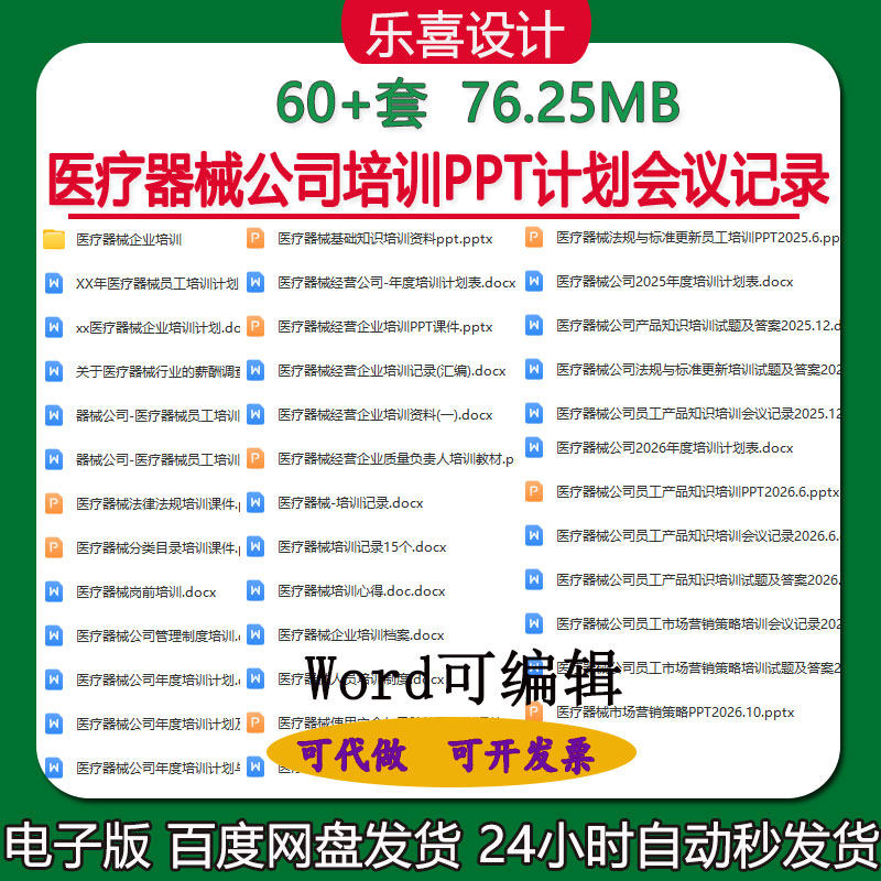 一类二三类医疗器械销售公司常用表格设施设备进货查验采购记录表