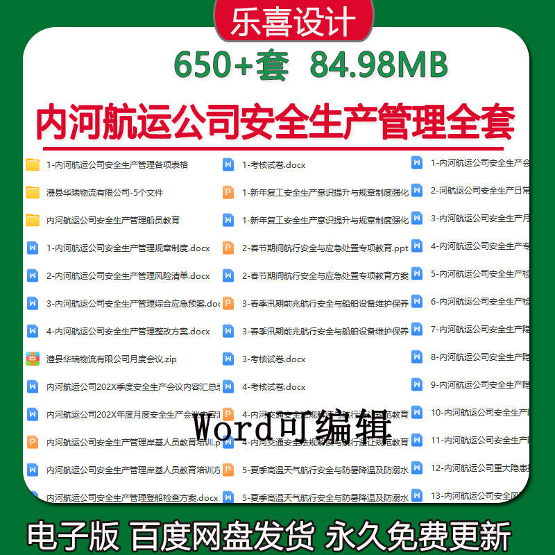 内河航运公司安全生产教育培训管理制度岗位职责操作规程应急预案,商务/设计服务,设计素材/源文件,淘宝优惠券,粉丝福利购,淘宝优惠卷