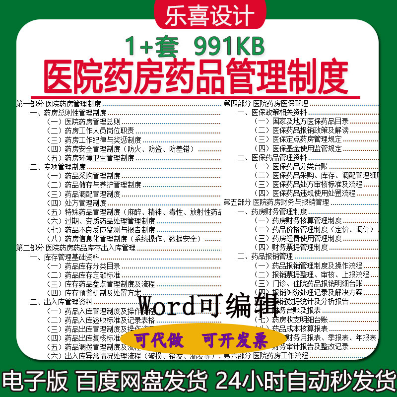 医院药房管理制度库存出入库财务报销药品质量管理培训计划及PPT