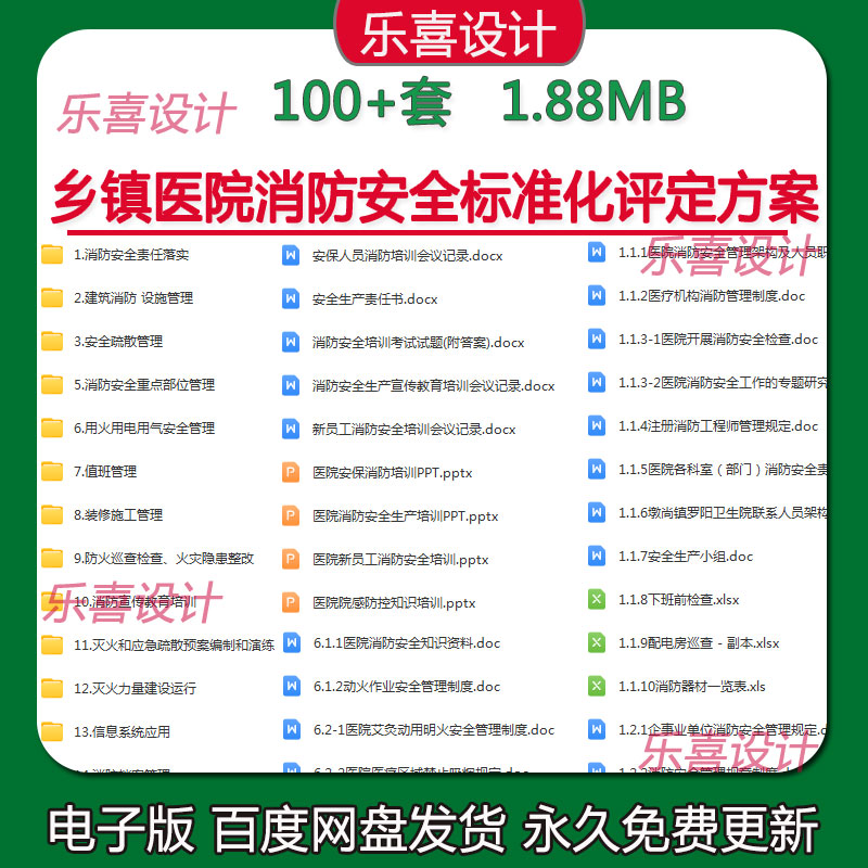 医疗机构乡镇医院消防安全标准化防火巡查火灾隐患整改消防档案表