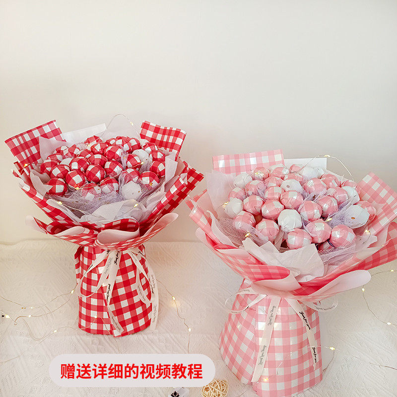 创意diy棒棒糖花束圣诞糖果材料套餐手工万圣节生日送闺蜜小孩