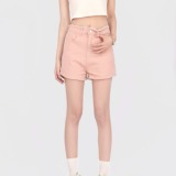 2294-P40高腰显瘦牛仔短裤女夏季新款刺绣蝴蝶机提臀热裤，女装牛仔裤，电商A306A