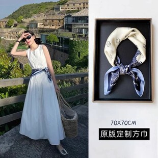 韩系丝巾连衣裙腰带腰封女配饰衬衫系脖方巾发带百搭腰巾腰间装饰