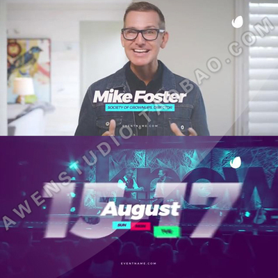 大气震撼的活动预告介绍企业宣传片新品发布会邀约片头AE模板