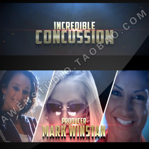 大气震撼企业宣传片电影视游戏预告片头动画演示视频AE模板