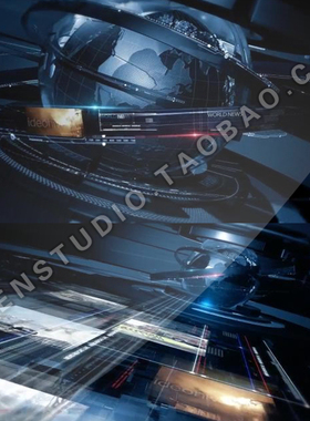 2018超酷高科技风格世界新闻实事媒体NEWS三维片头动画AE模板