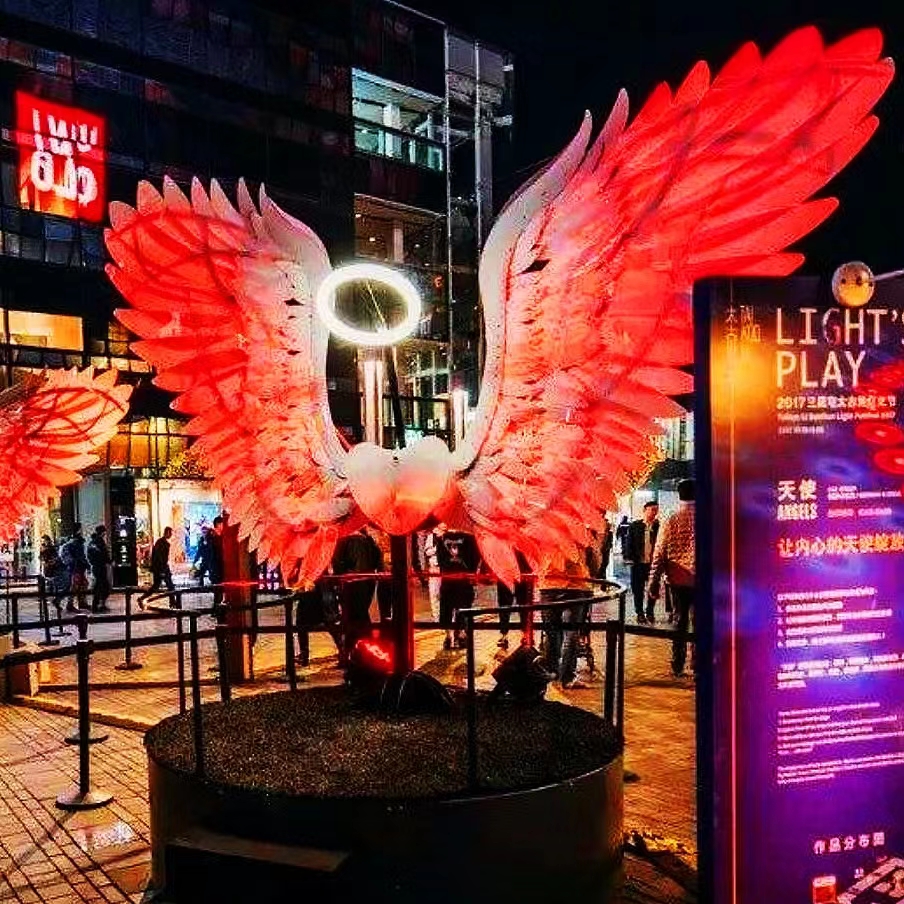 发光翅膀打卡拍照网红