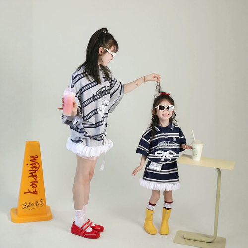 亲子装夏季新款韩系母女装
