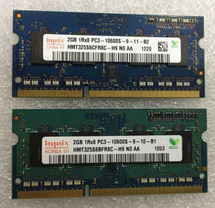 海力士 10600S 笔记本内存 PC3 1333 DDR3 hynix