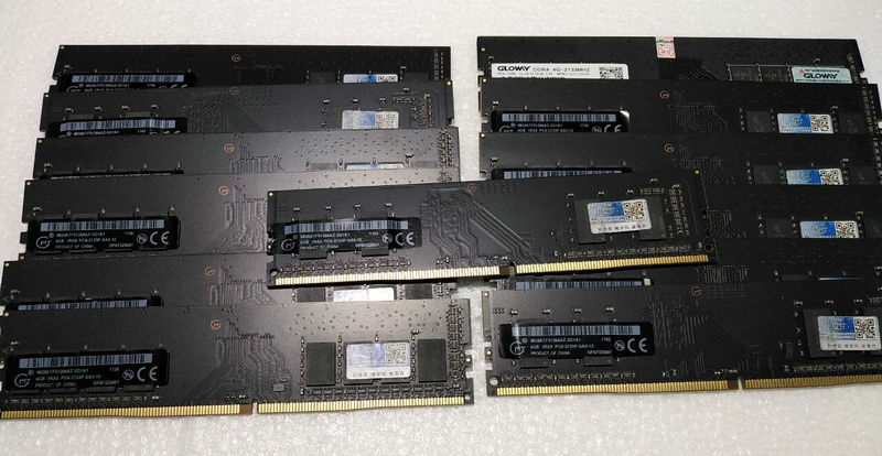麦光MG DDR4 4G 2133Mhz 黑金台式机内存