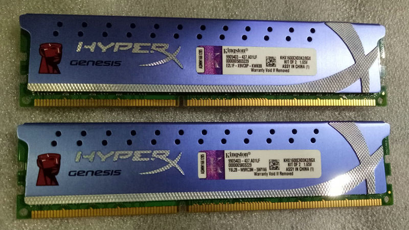金士顿 DDR3 1600 4G KHX1600C9D3K2/8GX 骇客神条