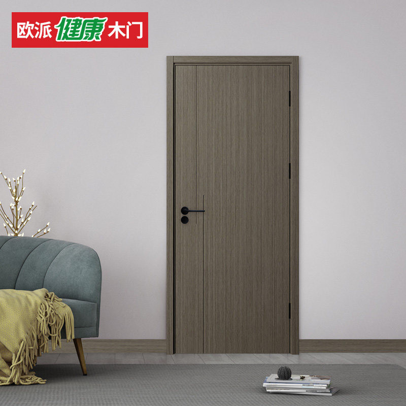 斜角专利磁吸静音门无漆门环保门