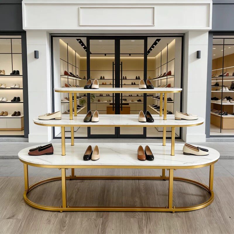 服装店展示架鞋店鞋架落地式多层鞋架展示架鞋店鞋架落地式层货架图片