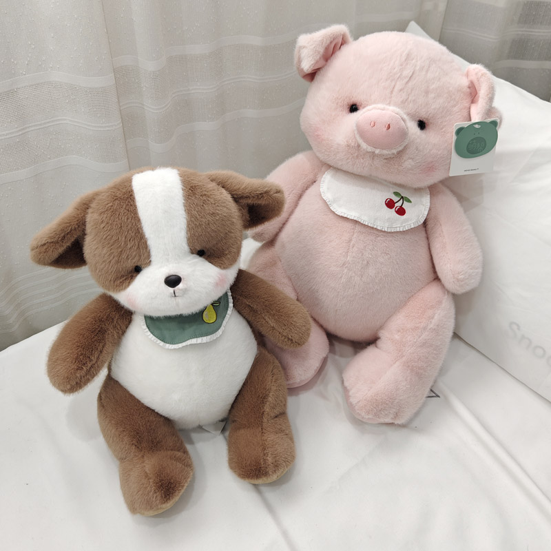 逗萌系列抱抱熊猪公仔毛绒玩具