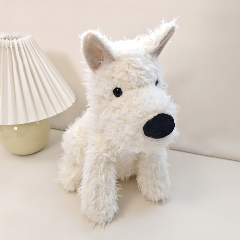 白梗狗狗生日礼物西高地毛绒玩具