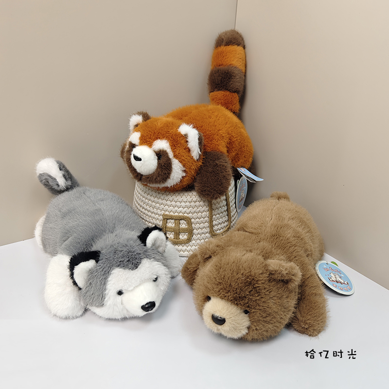 小熊猫公仔可爱棕熊哈士奇玩偶