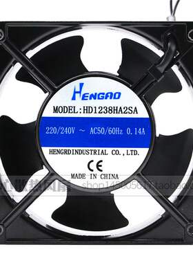 原装HENGRO HD1238HA2SA/2BA 220V 12CM 滚珠/含油散热风扇风机