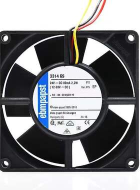 德国 TYP 3314GS 4314GMS 2.4W/2.6W液相色谱仪风扇DC24V