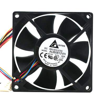 原装DELTAAUB0812VH 12V 8025 0.41A PWM四线散热风扇