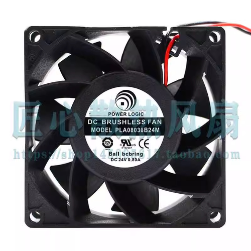 全新POWER LOGIC PLA08038B24M 24V 0.80A 8038 大风量 散热风扇