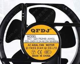 QFDJ AC220V QA1752HB-AWGL 17251机箱机柜散热轴流风机