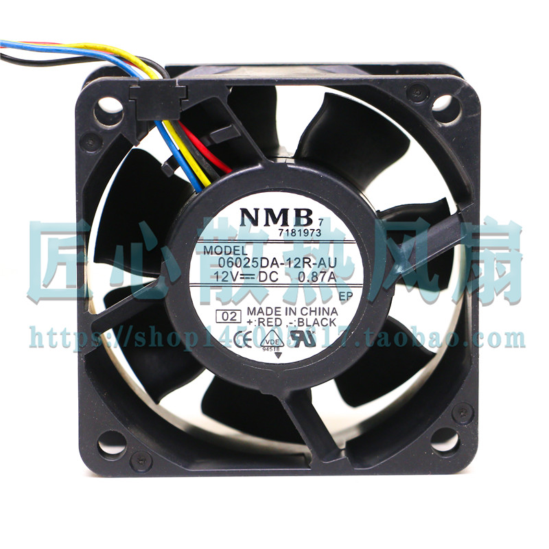 06025DA-12R-AU-02 60x60x25mm 6厘米散热风扇 DC 12V
