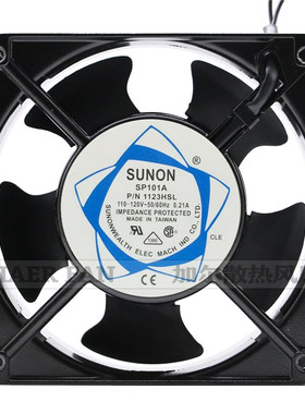 SP100A P/N1123HBL HSL XBL XSL 12CM110-120V建准SUNON 散热风扇