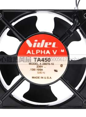 原装Nidec TA450 12038 230v A28678-10 金属框耐高温风扇