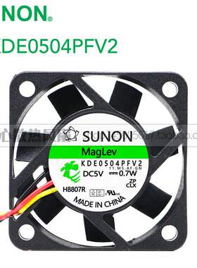 SUNON/建准 5V 0.7W KDE0504PFV2 4cm 4010悬磁浮充电器静音风扇