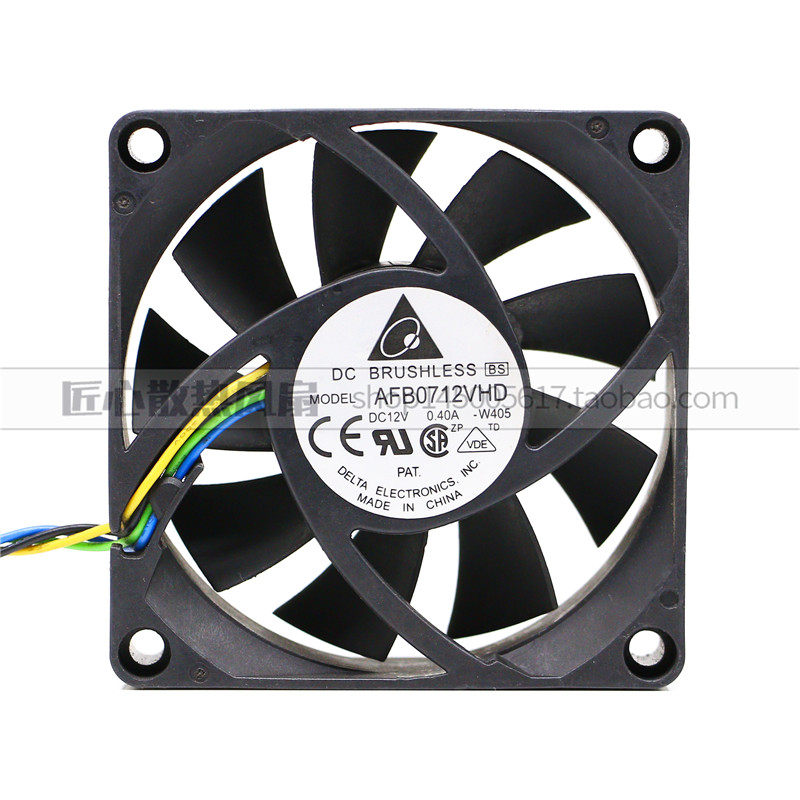 原装台达 AFB0712VHD 7020 12V 0.4A三线测速CPUusb设备机箱风扇