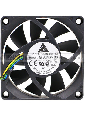 原装台达 AFB0712VHD 7020 12V 0.4A三线测速CPUusb设备机箱风扇