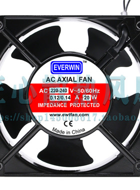 全新EVERWIN AC AXIAL FAN 220V-240V 0.12A/0.14A 20W 12038风机